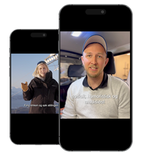 bilde av video i markedsføring av stillingsannonse